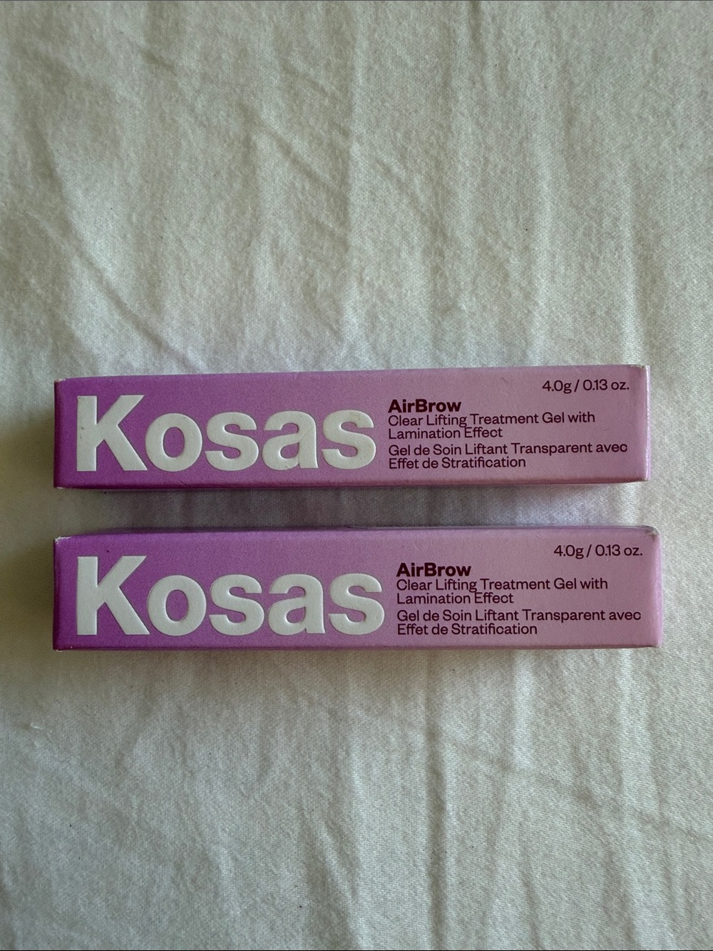 2 set - Kosas Air Brow Clear Lifting Treatment Gel With Lamination Effect, Clear